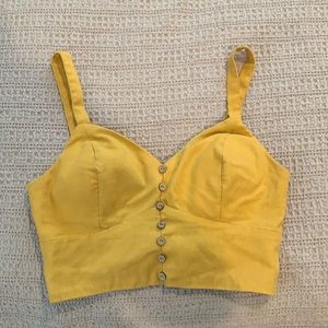 Yellow crop top
